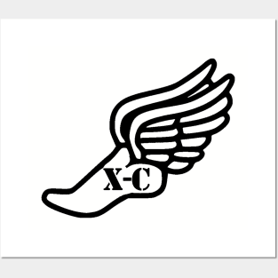 XC in winged foot logo Posters and Art